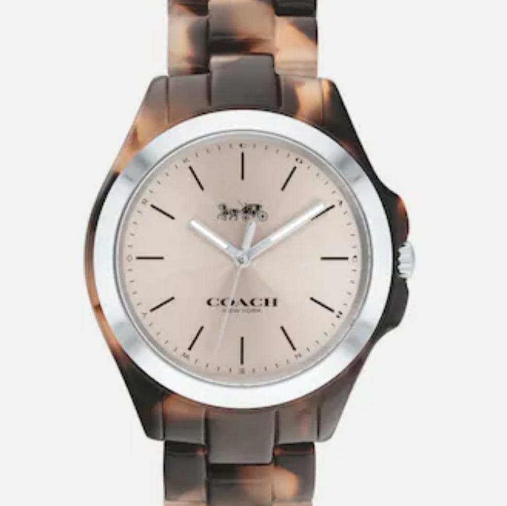 Coach Libby 30mm Pink Tortoise watch